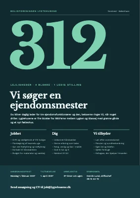 Jobopslag — ejendomsmester