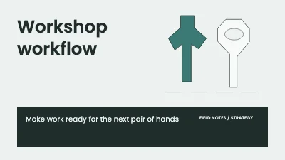 Workshop workflow