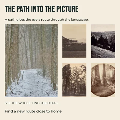 The path into the picture · Type ribbon