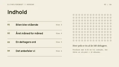 Side 2 af Forskningsresultater — et år på elcykel