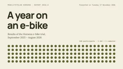 Research results — a year on an e-bike