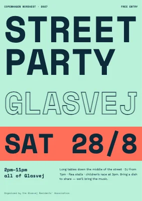 Street party on Glasvej — Nordvest