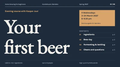 Home brewing for beginners — course