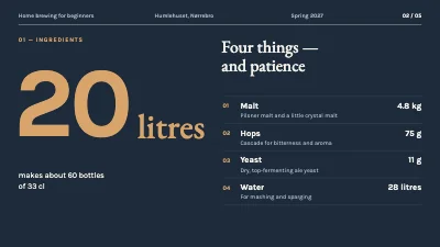 Page 2 of Home brewing for beginners — course