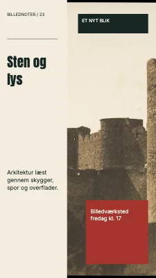 Sten og lys · Sidemasthead