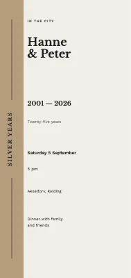 Silver anniversary in the city — Hanne and Peter, Kolding