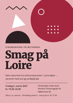 Vinsmagning på Østerbro — invitation