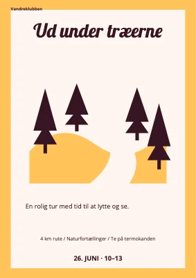 Ud under træerne