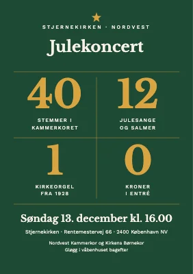 Julekoncert i kirken — fire tal
