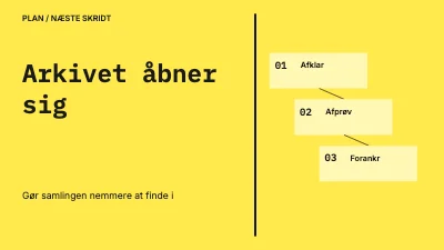 Arkivet åbner sig