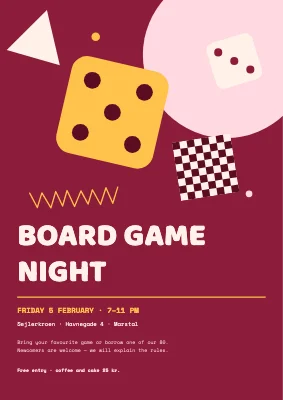 Board-game night in Marstal — Memphis dice